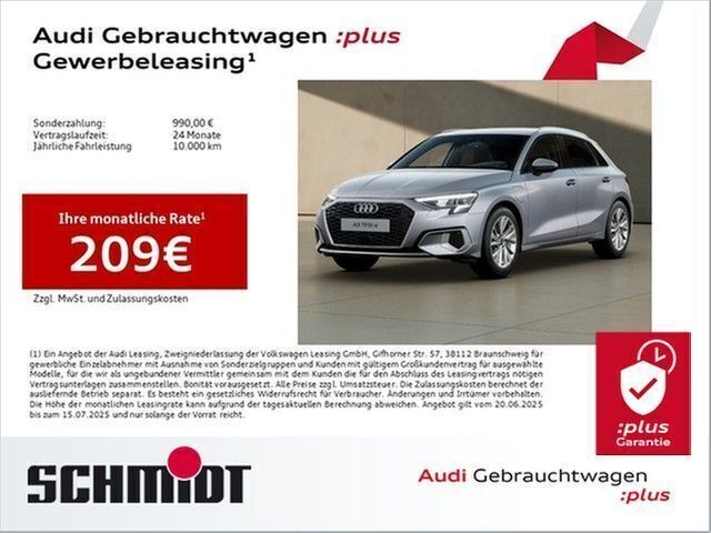 Florettsilber metallic Gebraucht 2024 Audi A3 Sportback e-tron Advanced Plus Limousine | 32.740 € (Etwas zu teuer) - Bild 1/3