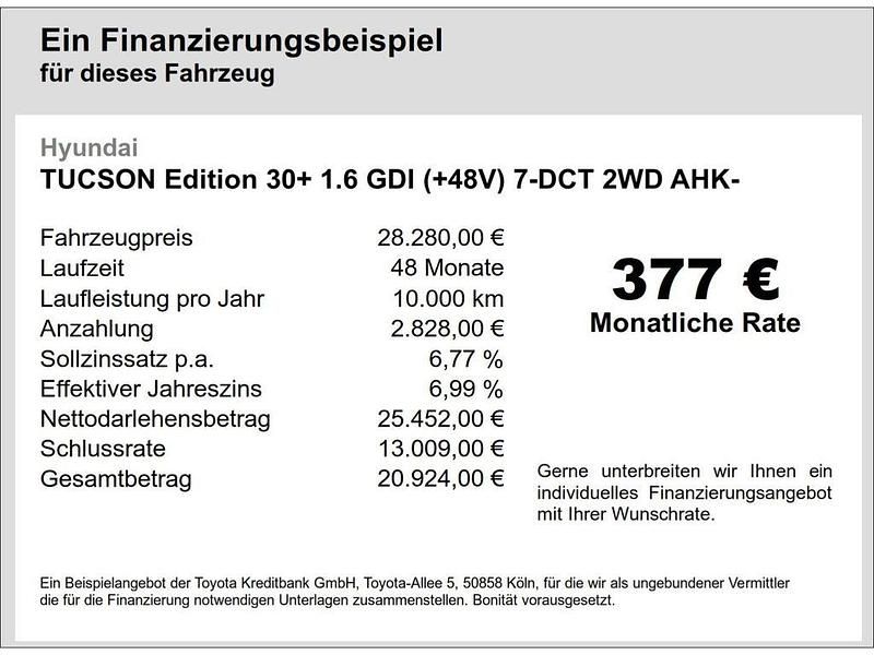 Gebraucht Hyundai Tucson Edition 30+ 150 PS (110 kW) 2023 Schwarz SUV