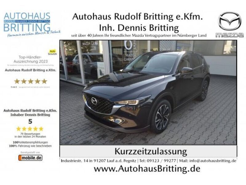 Jet black (metallic) Gebraucht 2024 Mazda CX-5 Ad'Vantage SUV | 37.990 € (Fairer Preis) - Bild 1/4