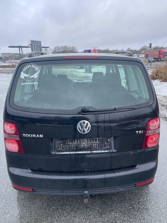 Gebraucht VW Touran Conceptline 140 PS (102 kW) 2008 Schwarz Van / Kleinbus