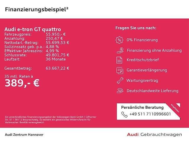 Gebraucht Audi e-tron GT quattro Ambiente 350 kW (476 PS) 2023 Mythosschwarz metallic Limousine