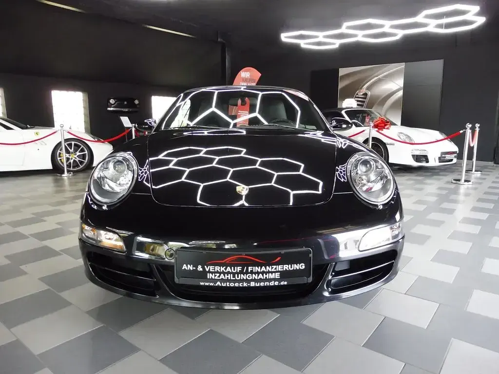 Gebraucht Porsche 997 381 PS (280 kW) 2006 Basaltschwarzmetallic (metallic) Cabrio