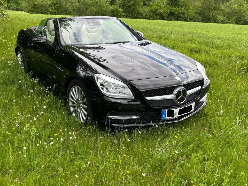 Usata Mercedes SLK200 184 CV (135 kW) 2014 Nero Cabrio