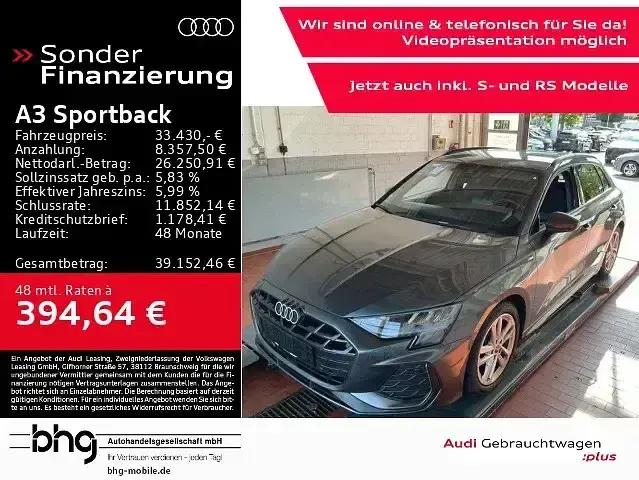 Gebraucht Audi A3 S-Line 150 PS (110 kW) 2025 Limousine