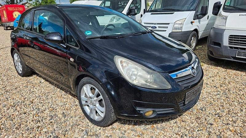 Schwarz Gebraucht 2007 Opel Corsa Limousine | 1.690 € (Fairer Preis) - Bild 1/4