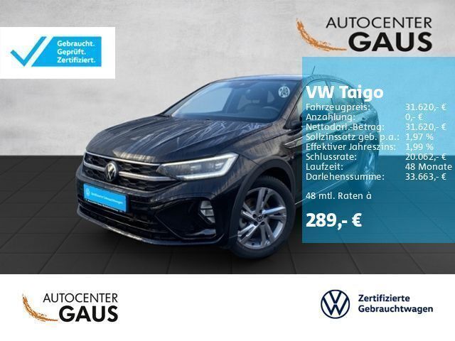 Schwarz Gebraucht 2024 VW Taigo R-line SUV | 31.980 € (Teuer) - Bild 1/2
