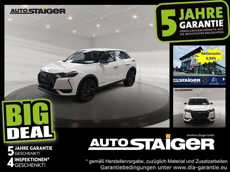 Lack weiss banquise/typ aussen Gebraucht 2022 DS Automobiles DS3 Crossback E-Tense Performance Line Plus SUV | 15.999 € (Superpreis) - Bild 1/3
