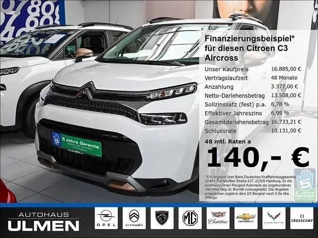Weiß Gebraucht 2023 Citroën C3 Aircross PureTech SUV | 16.885 € (Fairer Preis) - Bild 1/4