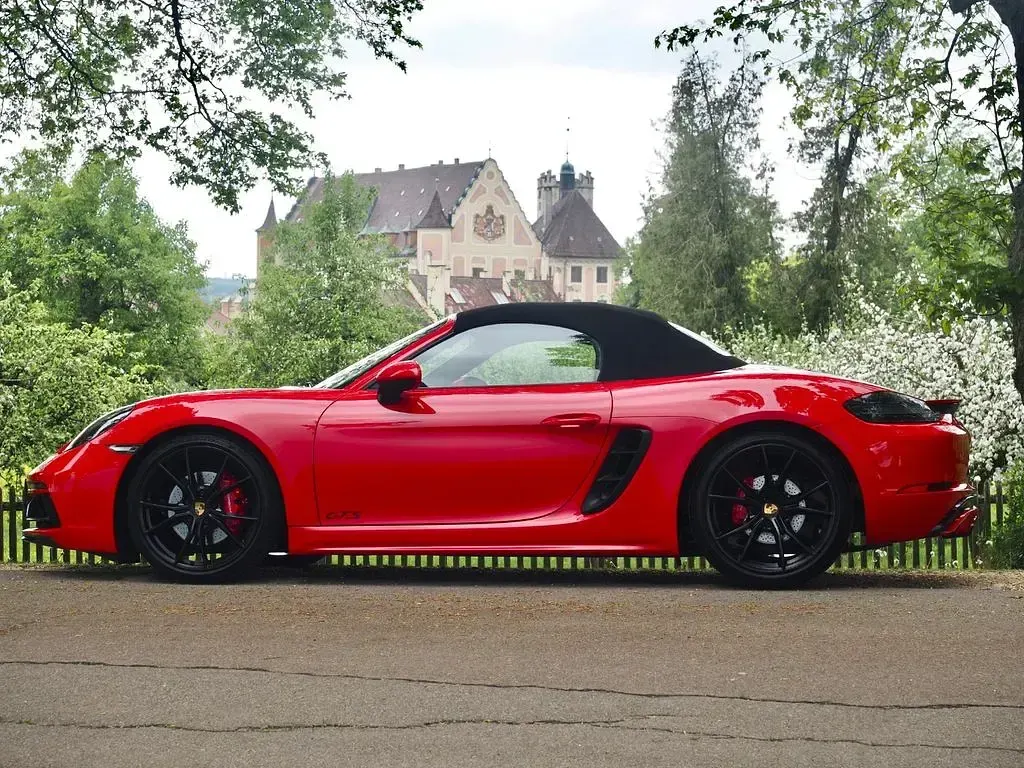 Brugt Porsche 718 Boxster 366 HK (269 kW) 2018 Rød Cabriolet