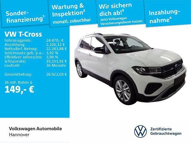 Pure white Neu 2025 VW T-Cross Goal SUV | 24.470 € (Guter Preis) - Bild 1/3