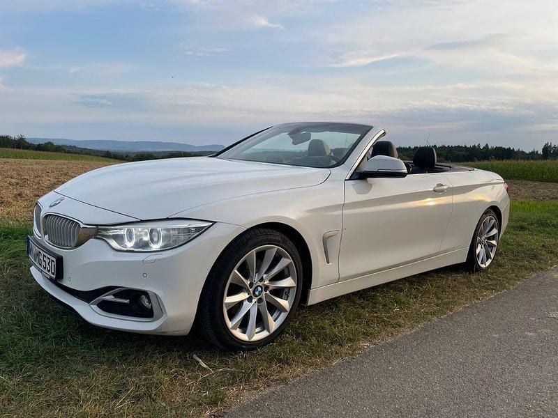 Weiß Gebraucht 2015 BMW 420 Sport Line Cabrio | 16.999 € (Guter Preis) - Bild 1/4