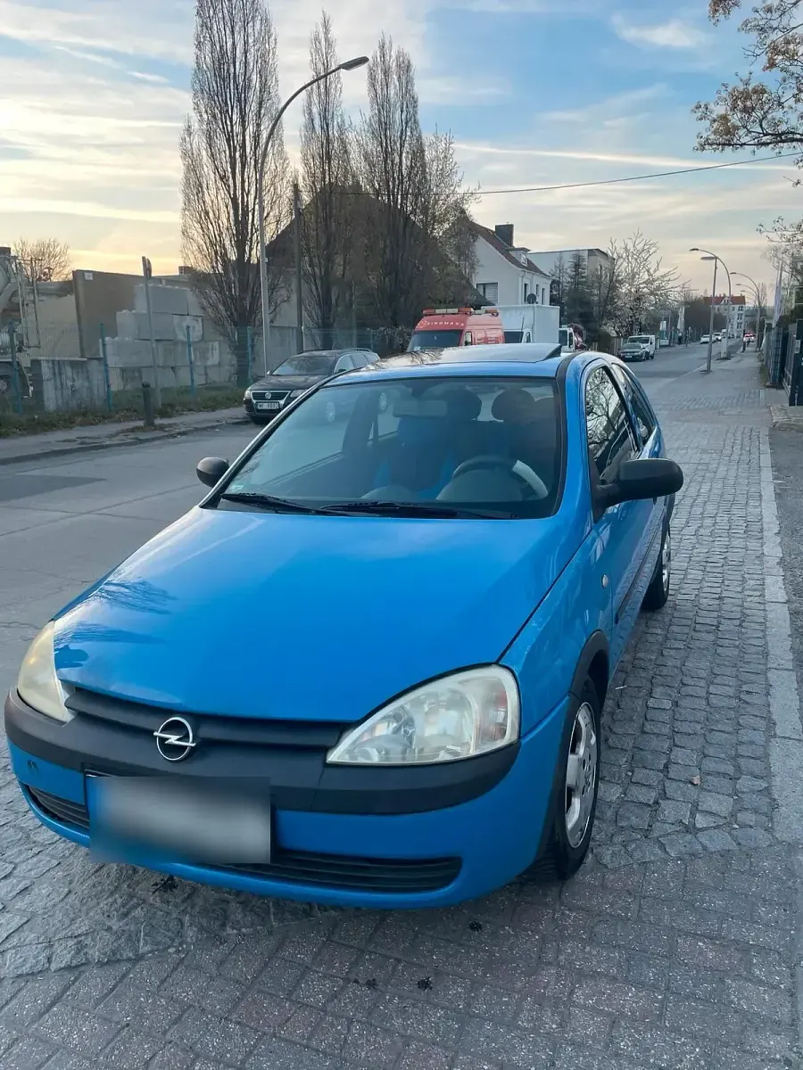 Gebraucht Opel Corsa 75 PS (55 kW) 2001 Blau Kleinwagen