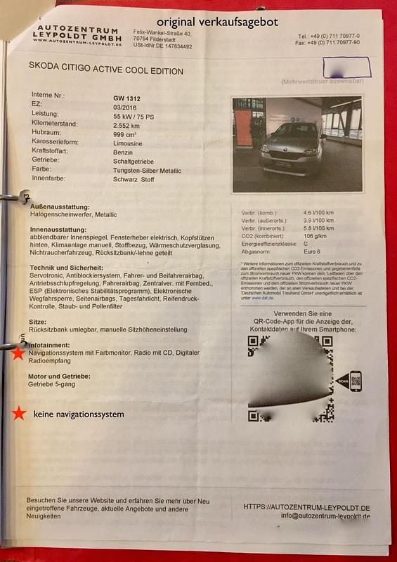 Gebraucht Skoda Citigo Cool Edition 75 PS (55 kW) 2016 Silber Kleinwagen