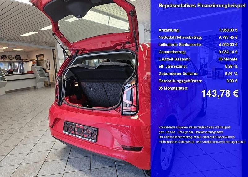 Gebraucht VW up! move up! 65 PS (47 kW) 2022 Rot Kleinwagen