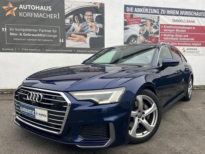 Navarrablau metallic (metallic) Gebraucht 2020 Audi A6 S-Line Kombi | 34.995 € (Fairer Preis) - Bild 1/4