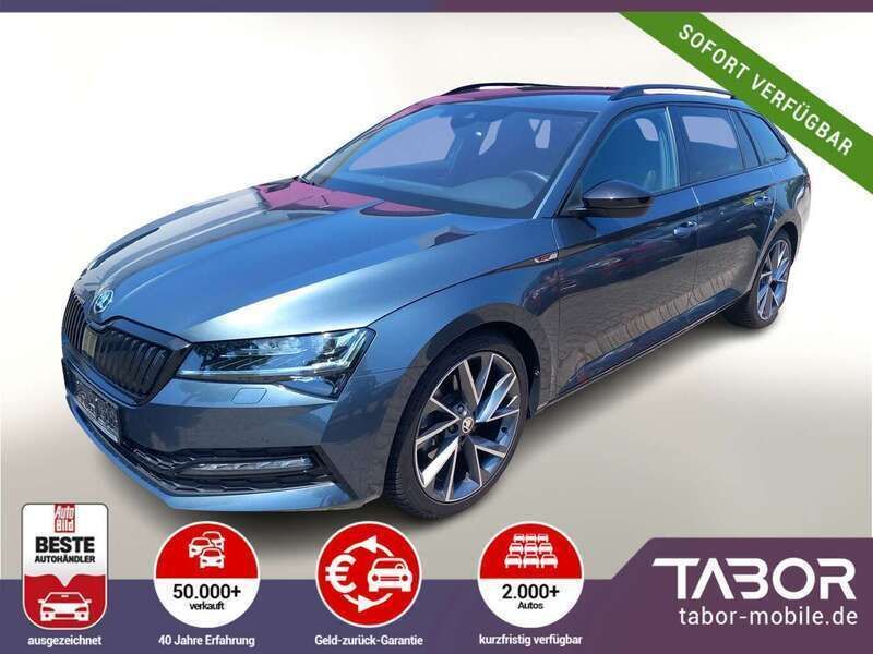 Quarz grau metallic Gebraucht 2021 Skoda Superb Kombi | 31.988 € (Teuer) - Bild 1/4