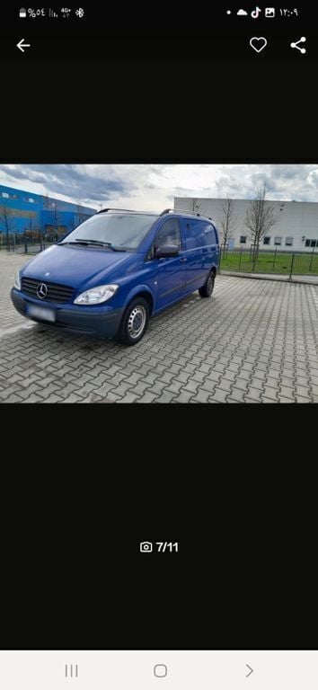 Blau Gebraucht 2009 Mercedes Vito Van / Kleinbus | 4.200 € (Guter Preis) - Bild 1/4