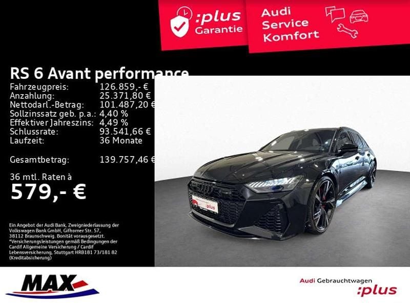 Gebraucht Audi RS6 Performance 630 PS (463 kW) 2025 Mythosschwarz metallic Kombi