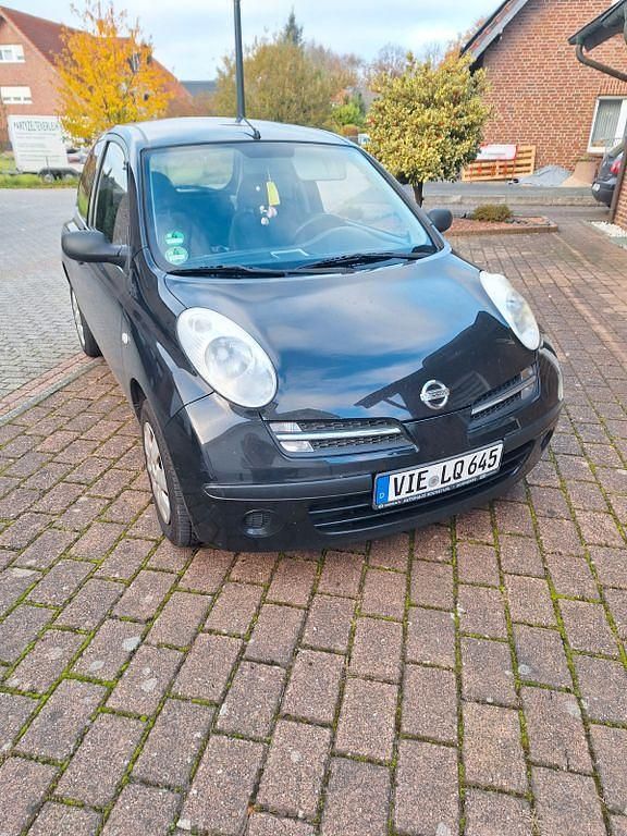 Schwarz Gebraucht 2006 Nissan Micra Acenta Limousine | 1.500 € (Etwas zu teuer) - Bild 1/4