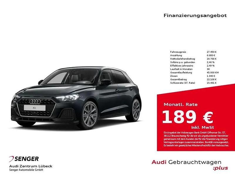 Manhattangrau metallic Gebraucht 2025 Audi A1 Sportback Advanced Kleinwagen | 27.450 € (Fairer Preis) - Bild 1/1