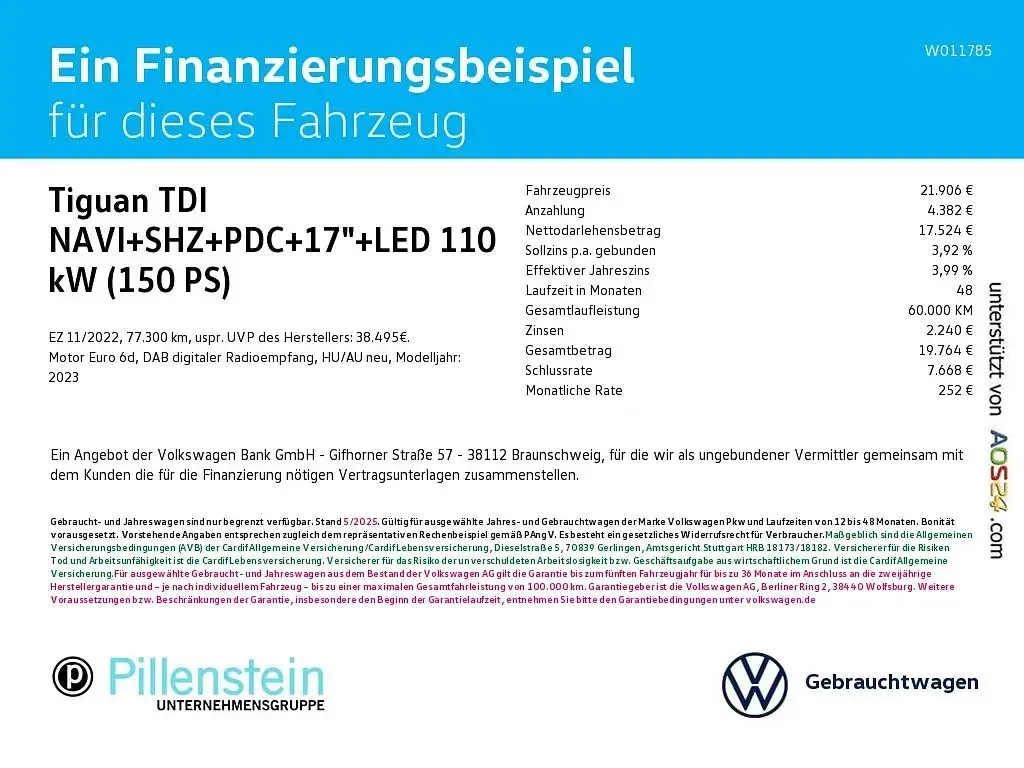 Second-hand VW Tiguan 150 CP (110 kW) 2022 Gri SUV