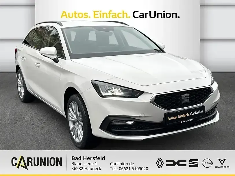 Neu Seat Leon Style 150 PS (110 kW) 2025 Candy weiß Kombi