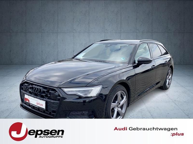 Mythosschwarz metallic (metallic) Gebraucht 2025 Audi A6 Sport Kombi | 51.670 € (Guter Preis) - Bild 1/4