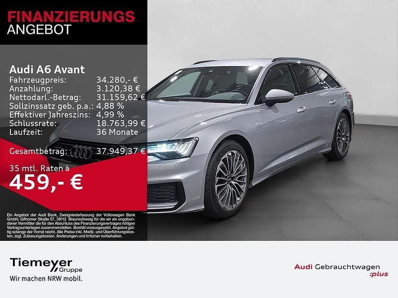 Silber Gebraucht 2022 Audi A6 S-Line Kombi | 34.280 € (Superpreis) - Bild 1/4