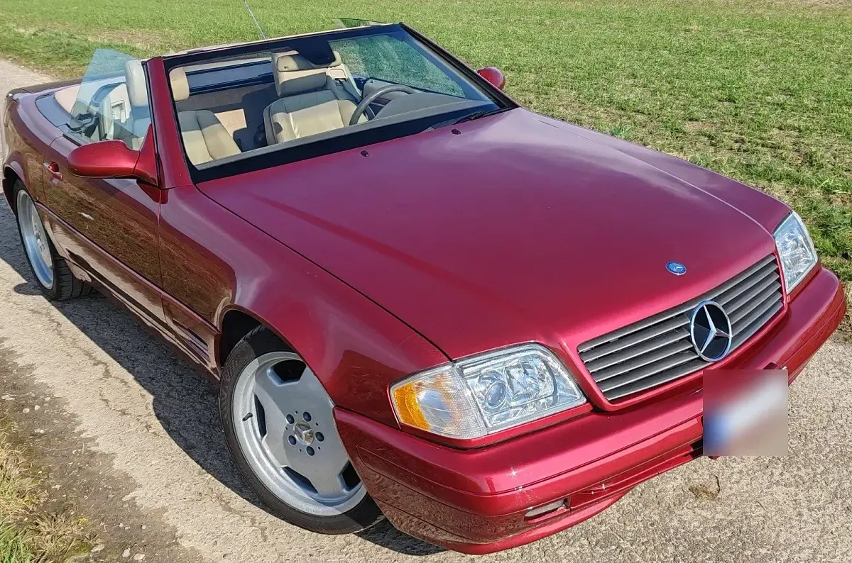 Gebraucht Mercedes SL500 306 PS (225 kW) 1999 Rot Cabrio