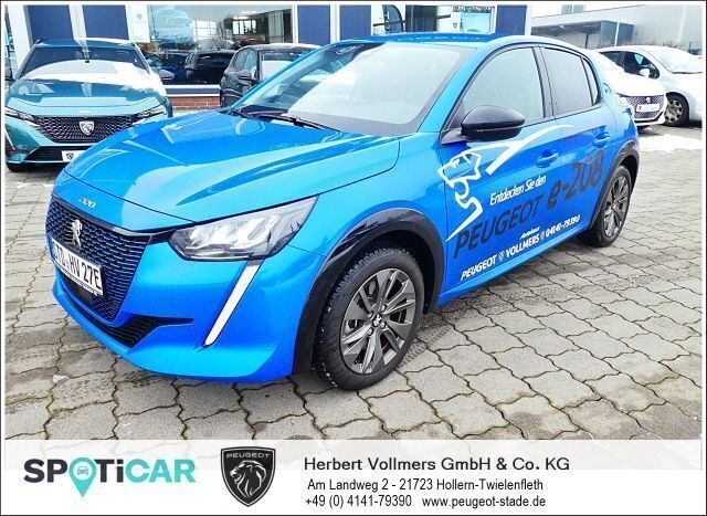 Vertigo blau metallic Gebraucht 2023 Peugeot e-208 Allure Kleinwagen | 21.350 € (Fairer Preis) - Bild 1/4