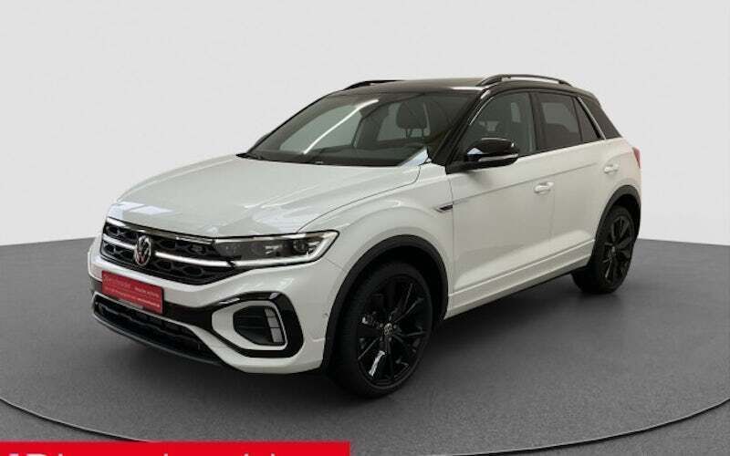 Pure white uni Neu 2024 VW T-Roc R-line SUV | 42.555 € - Bild 1/3