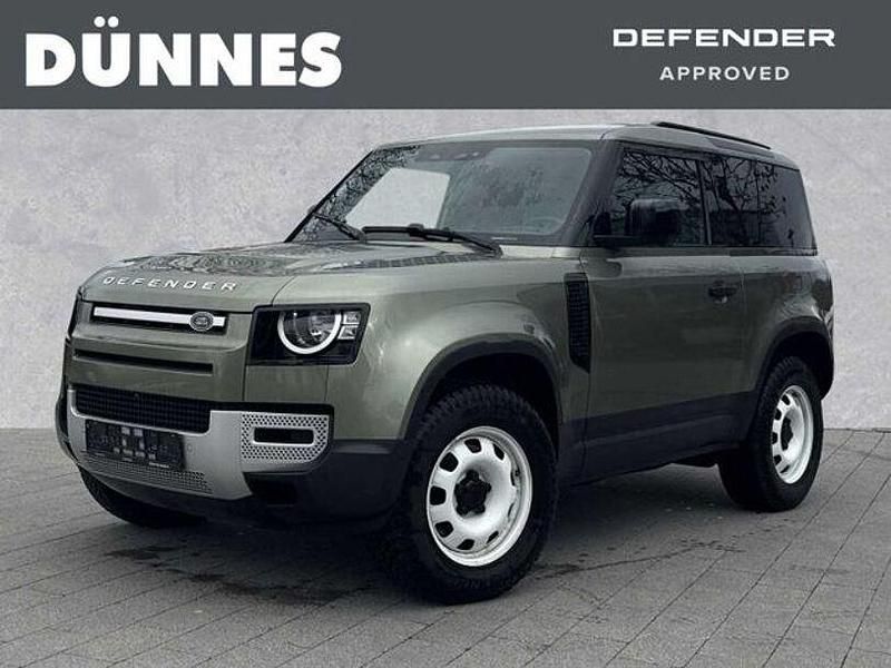Grün (pangeagreen metallic) Gebraucht 2021 Land Rover Defender SUV | 48.550 € (Superpreis) - Bild 1/4