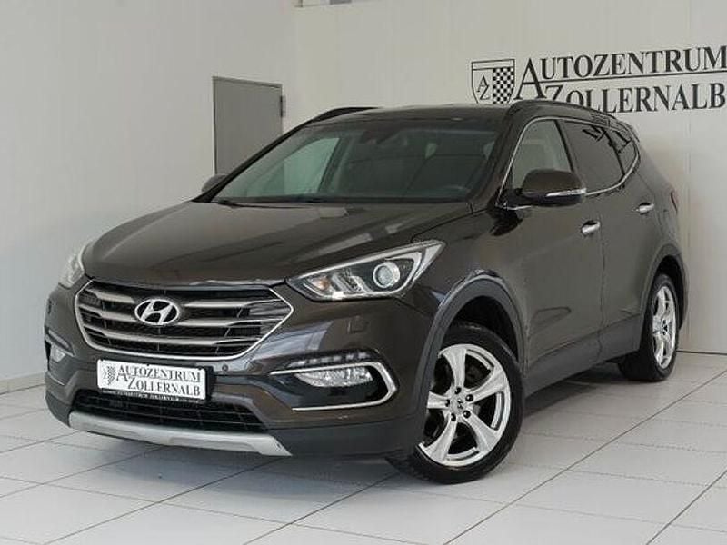 Braun Gebraucht 2016 Hyundai Santa Fe Premium SUV | 14.990 € (Fairer Preis) - Bild 1/4