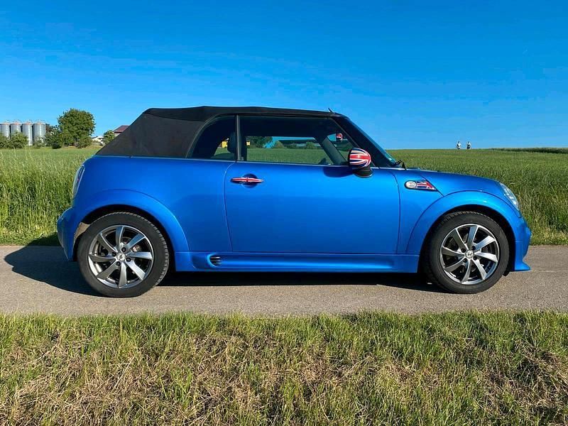 Blau Gebraucht 2009 Mini John Cooper Works Cabriolet Cabrio | 12.900 € - Bild 1/4