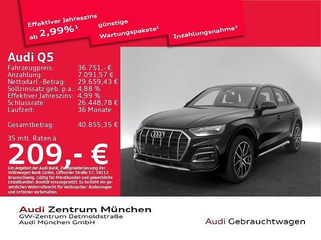 Gebraucht Audi Q5 Advanced 204 PS (150 kW) 2022 Brillantschwarz SUV