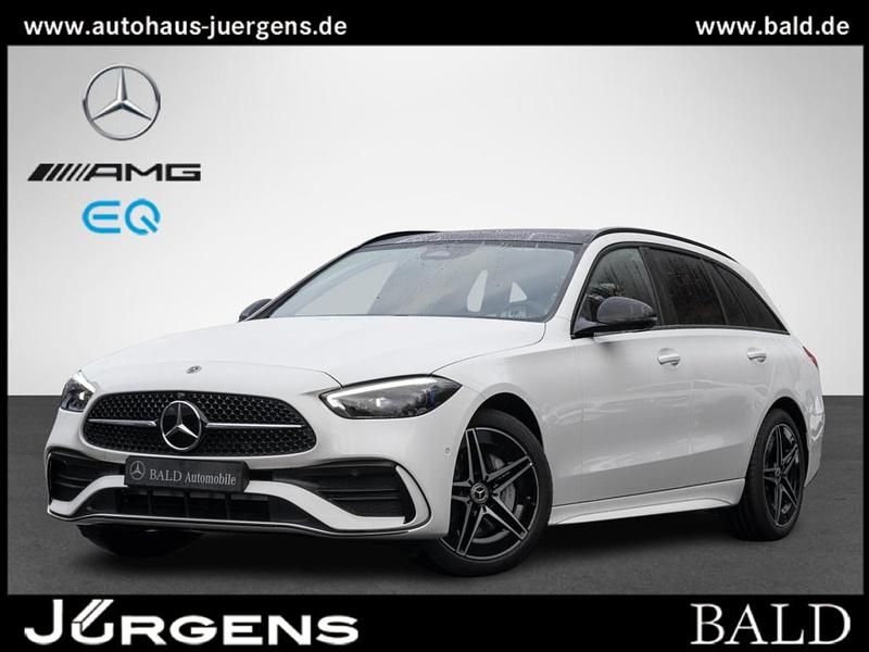 Weiss unilack polarweiss Gebraucht 2024 Mercedes C200 AMG Kombi | 45.770 € (Teuer) - Bild 1/4