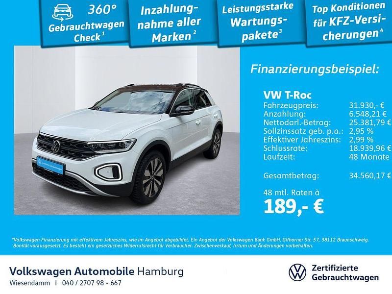 Weiß Gebraucht 2024 VW T-Roc Goal SUV | 31.930 € (Guter Preis) - Bild 1/3