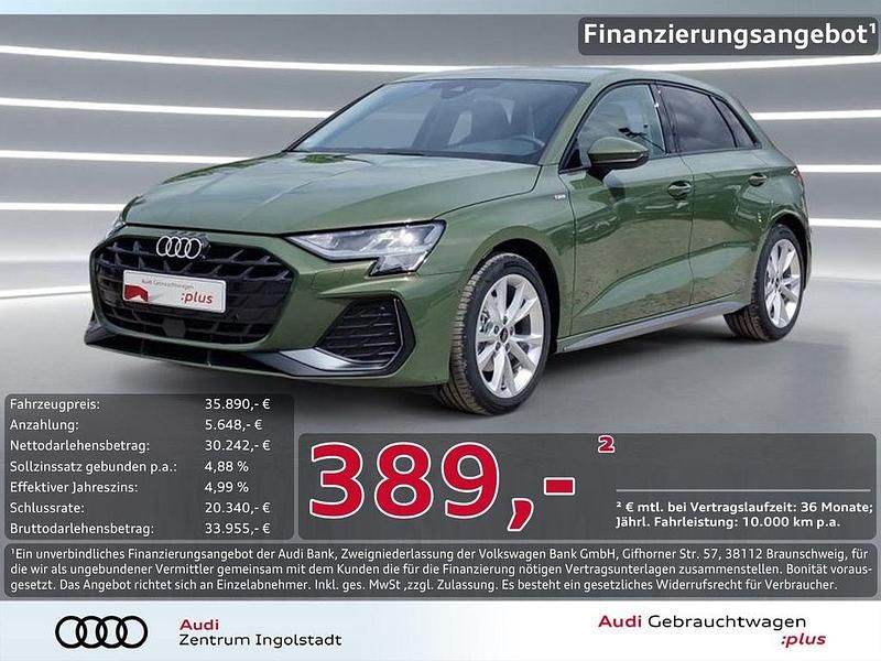 Grün metallic Gebraucht 2025 Audi A3 S-Line Limousine | 35.890 € (Etwas zu teuer) - Bild 1/3
