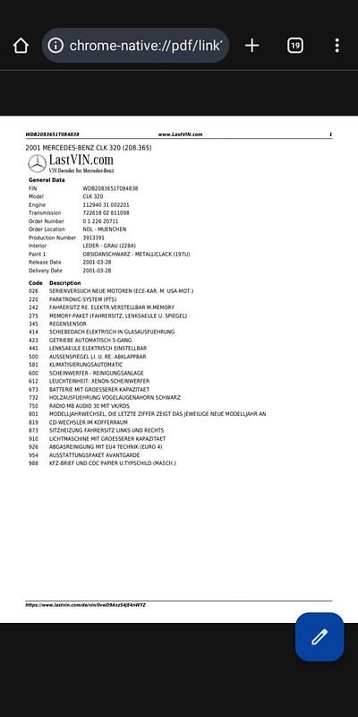 Gebraucht Mercedes CLK320 218 PS (160 kW) 2001 Schwarz Coupé