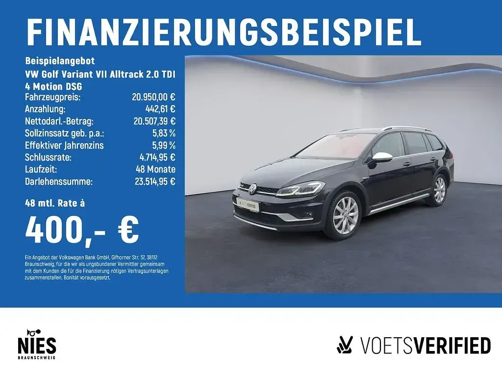 Gebraucht VW Golf Alltrack 184 PS (135 kW) 2019 Schwarz Kombi