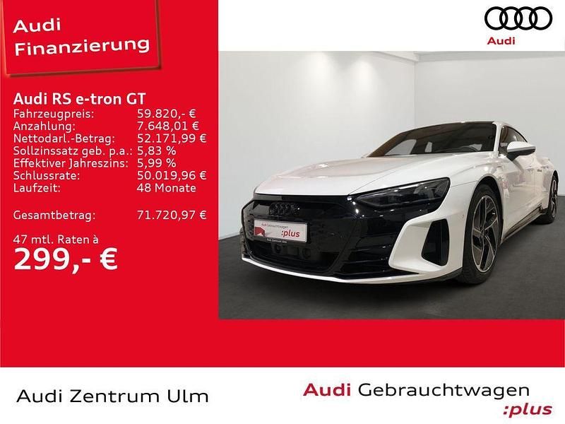 Ibisweiß Gebraucht 2022 Audi RS e-tron GT Ambiente Limousine | 59.820 € (Superpreis) - Bild 1/4