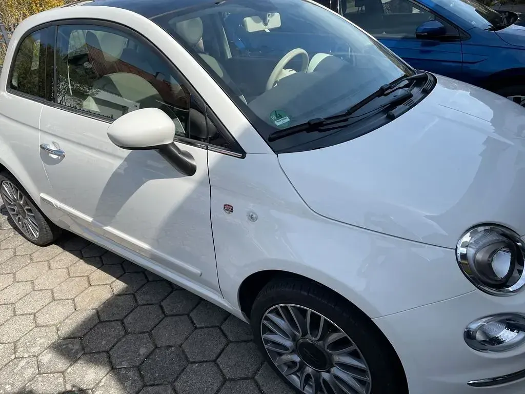 Gebraucht Fiat 500 Lounge 69 PS (50 kW) 2017 Weiß Kleinwagen