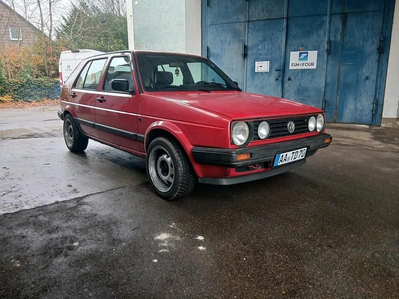 Rot Gebraucht 1991 VW Golf II Kleinwagen | 2.390 € - Bild 1/4