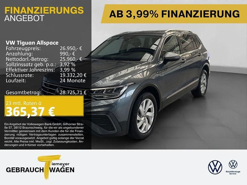 Grau Gebraucht 2022 VW Tiguan Allspace SUV | 26.950 € (Guter Preis) - Bild 1/4
