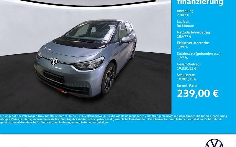 Gebraucht VW ID.3 Pro 150 kW (204 PS) 2021 Blau Kleinwagen