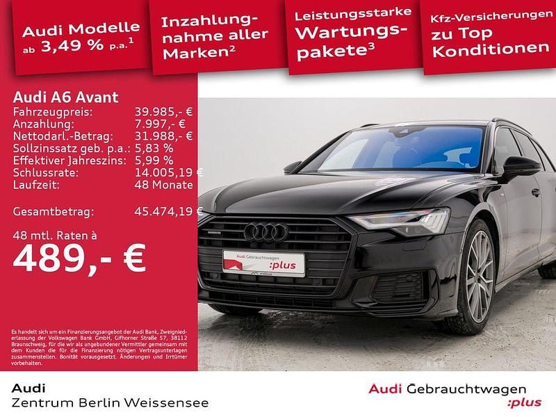 Mythosschwarz metallic Gebraucht 2021 Audi A6 Ambiente Kombi | 39.985 € (Fairer Preis) - Bild 1/4
