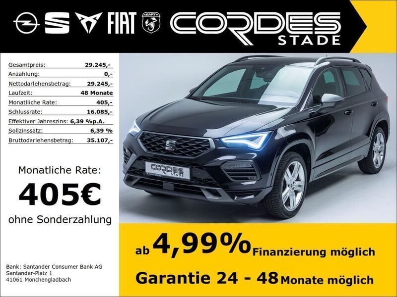 Gebraucht Seat Ateca FR 150 PS (110 kW) 2023 Schwarz SUV