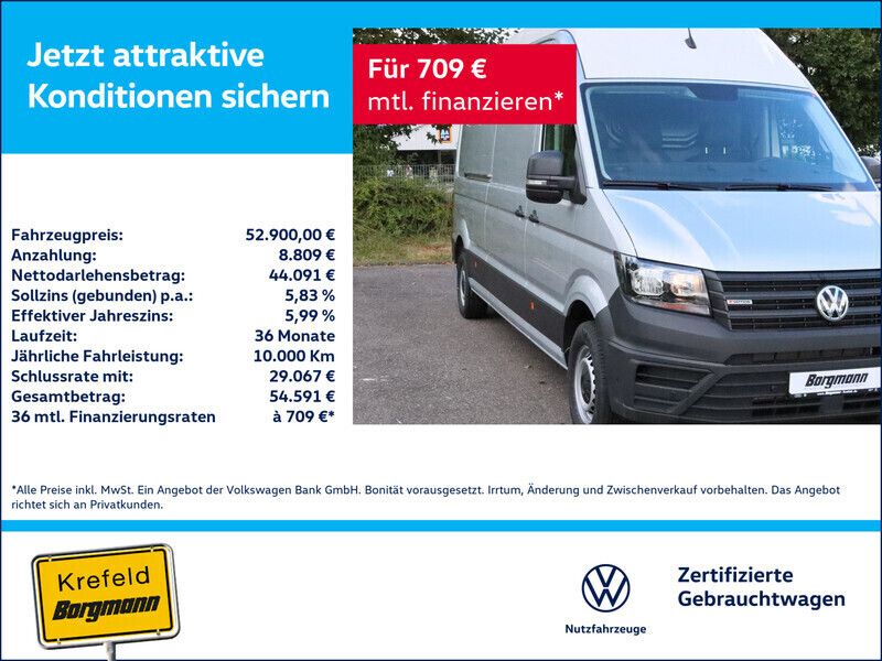 Reflexsilber metallic Neu 2024 VW Crafter Van | 44.454 € (Superpreis) - Bild 1/3