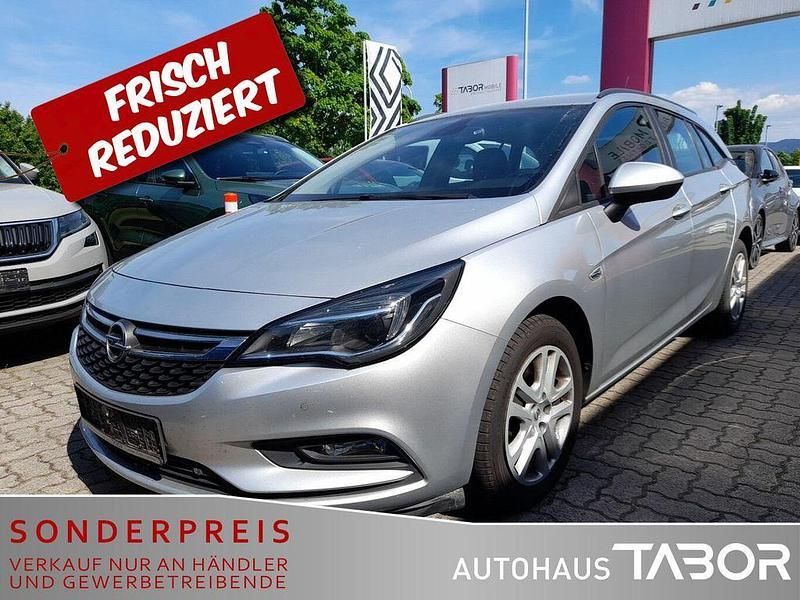 Argon silber metallic Gebraucht 2018 Opel Astra Edition Kombi | 6.185 € (Superpreis) - Bild 1/4