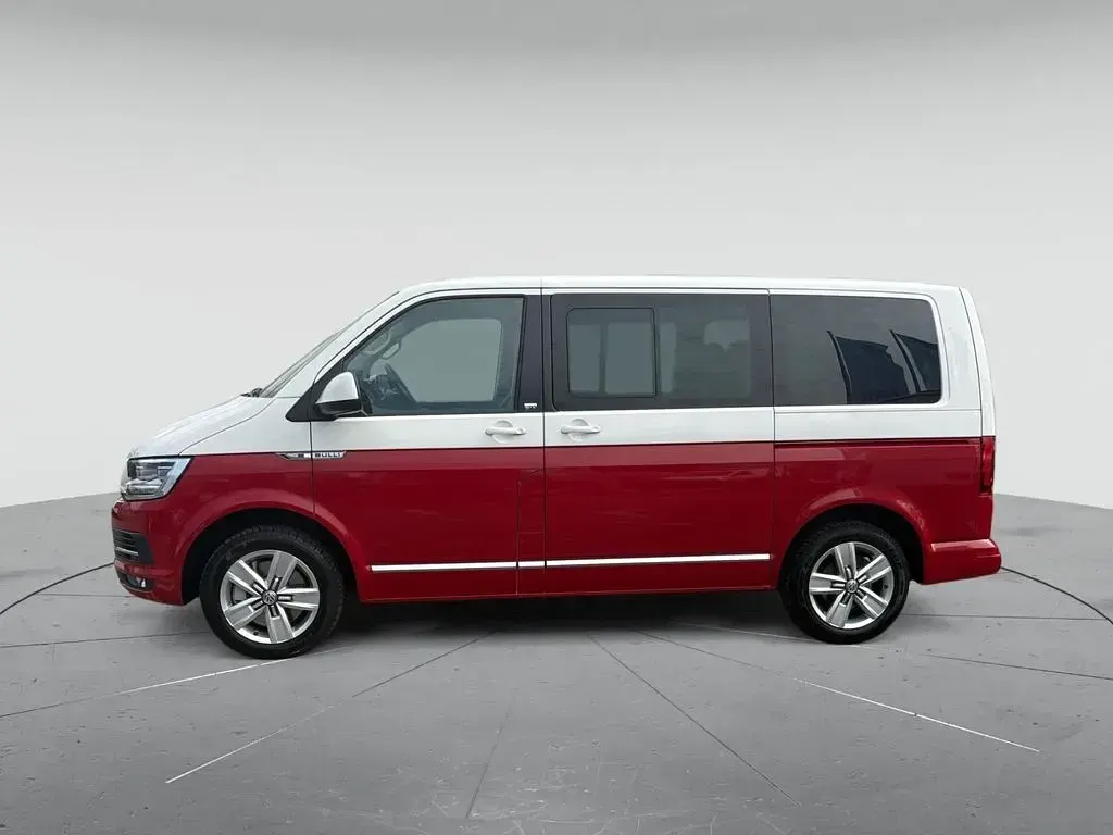 Gebraucht VW T6 Generation Six 204 PS (150 kW) 2017 Candyweiß/kirschrot Van